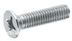965A4-4X40 Phillips Countersunk Head Screw 316ss M4-0.7 x 40