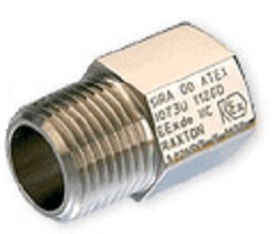 ABA1233YXN Electrical Ext Adaptor M20 x 1.5 x 1  Brass Nickel Plated