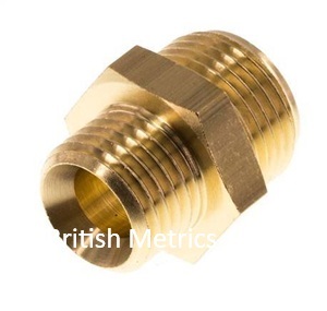 BR1618-00-1406 Hex Nipple Brass M14-1.5 x G3/8