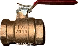 D171-11/4BSPT Bronze Ball Valve 25 BAR 1 1/4 BSPT