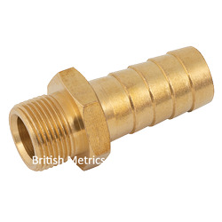 GTM12/06 Hose Barb M12-1.0 x 10mm Brass