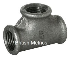 MI130-34B Equal Tee 3/4 BSP Plain