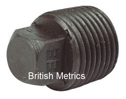 MI291-114B Square Head Plug 11/4 BSPT Plain