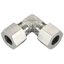 Stainless coupling elbow DIN 2353 8S