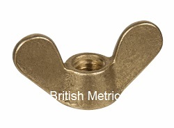 BN524-5 Brass Wing Nut to DIN 315 M10 x 1.5