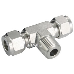 Male Branch Tee 4mm x 1/8 BSPP 316SS